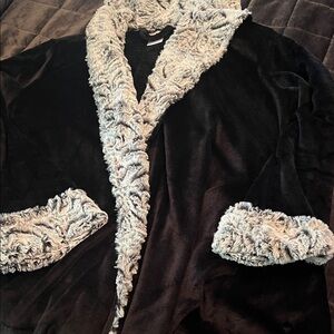 Secret Treasures Black Robe with Gray Trim